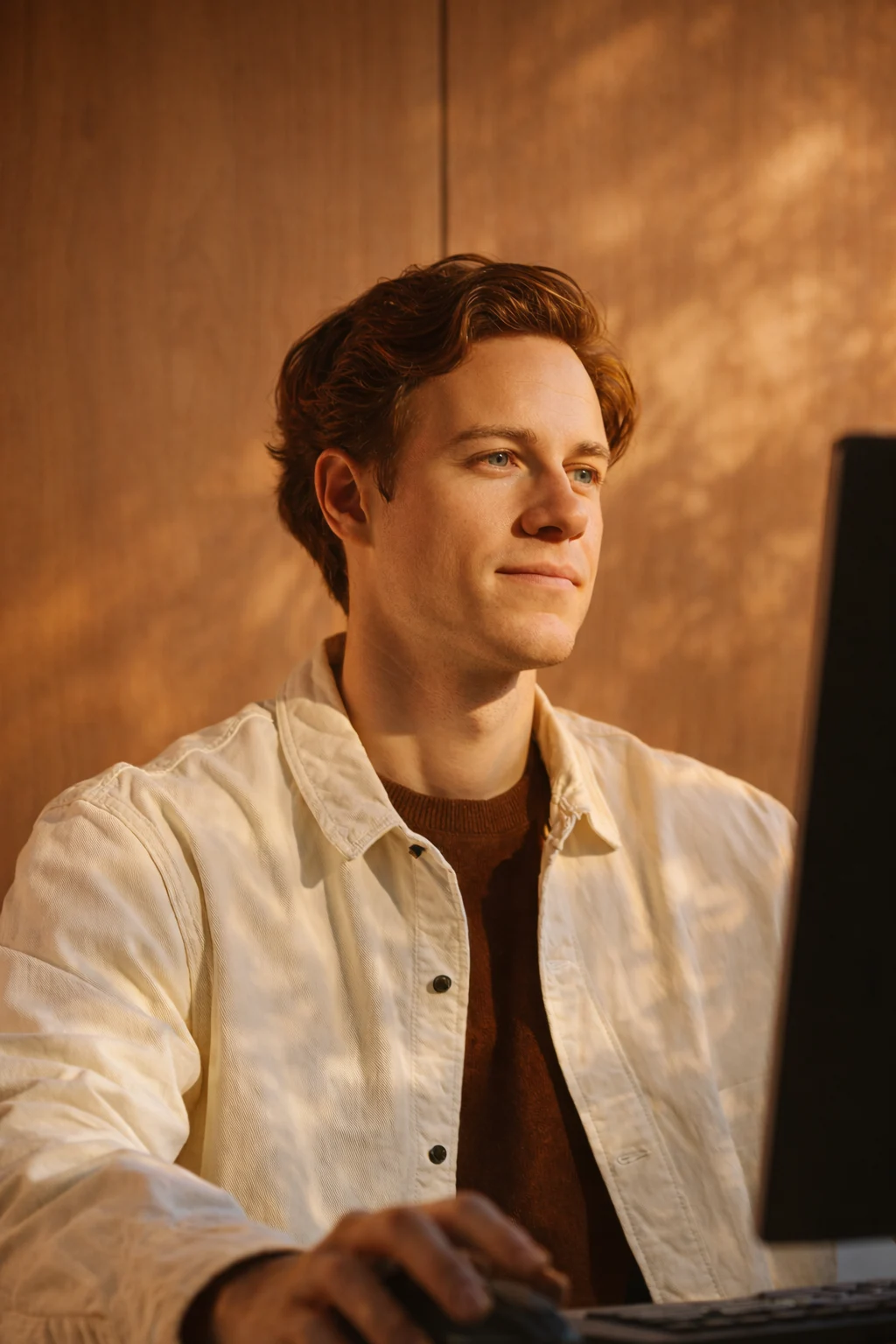 A founder at work